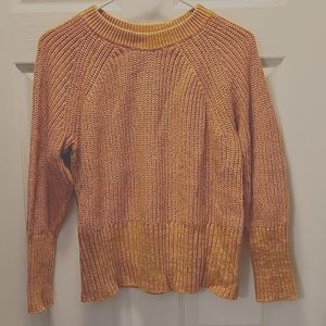Yellow knit sweater